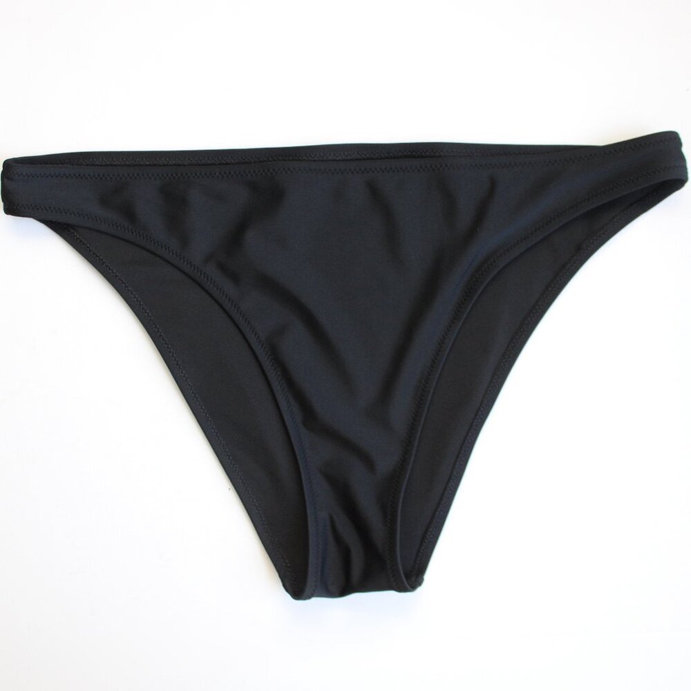 Aerie The OG Cheeky Swim Bikini Bottoms in True Black Size Large - Picture 2 of 9